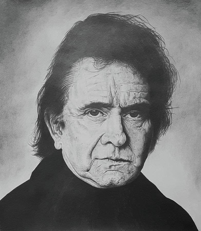The Man in Black Drawing by Janice Howell - Fine Art America