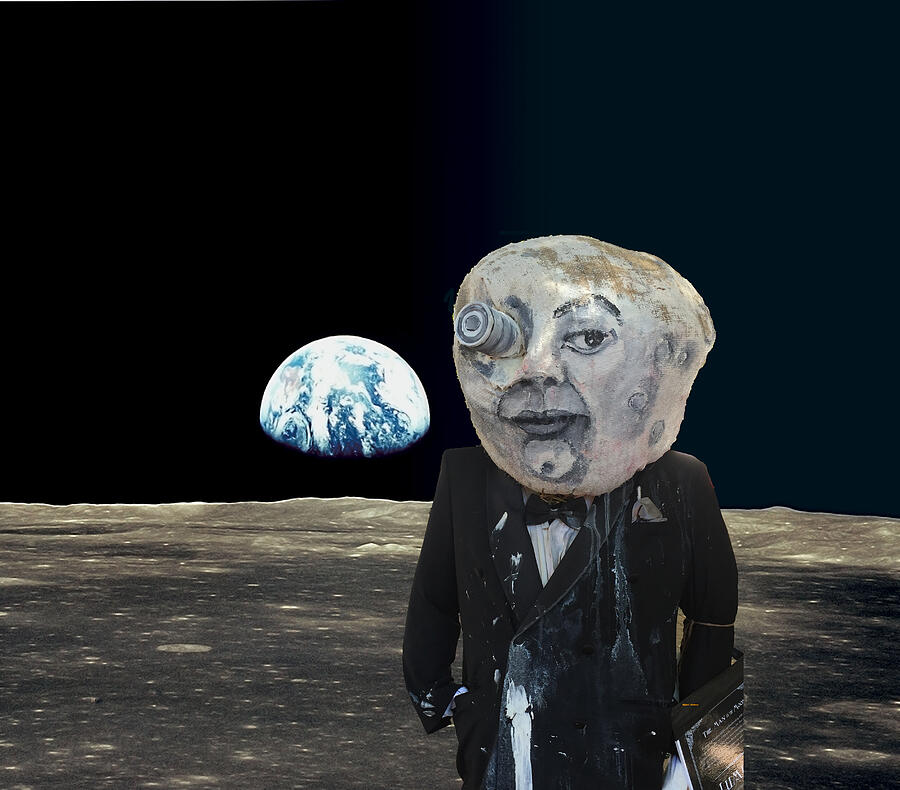 The Man in the Moon Digital Art by Rafael Salazar - Pixels Merch