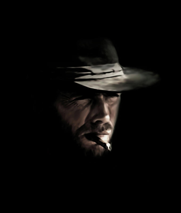 Clint Eastwood Digital Art - The Man With No Name by Laurence Adamson