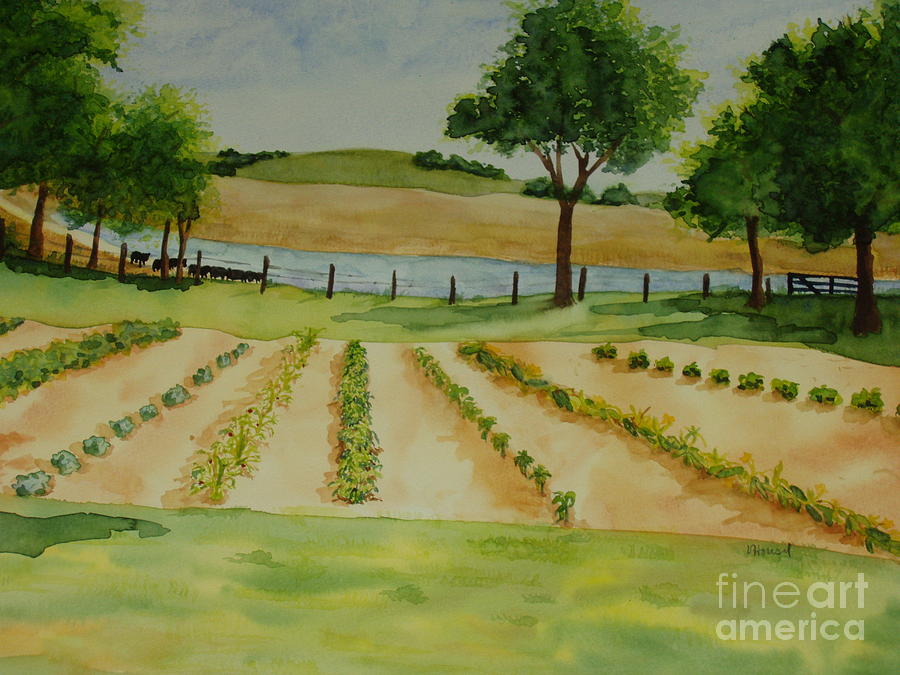 Spring Painting - The Mangan Farm  by Vicki  Housel