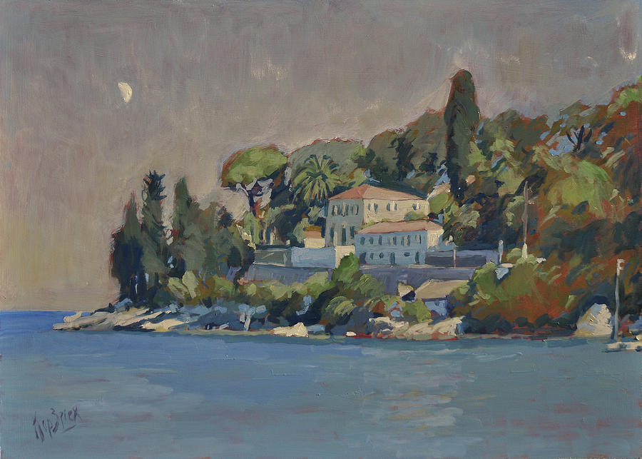 The Manor House Paxos Painting by Nop Briex
