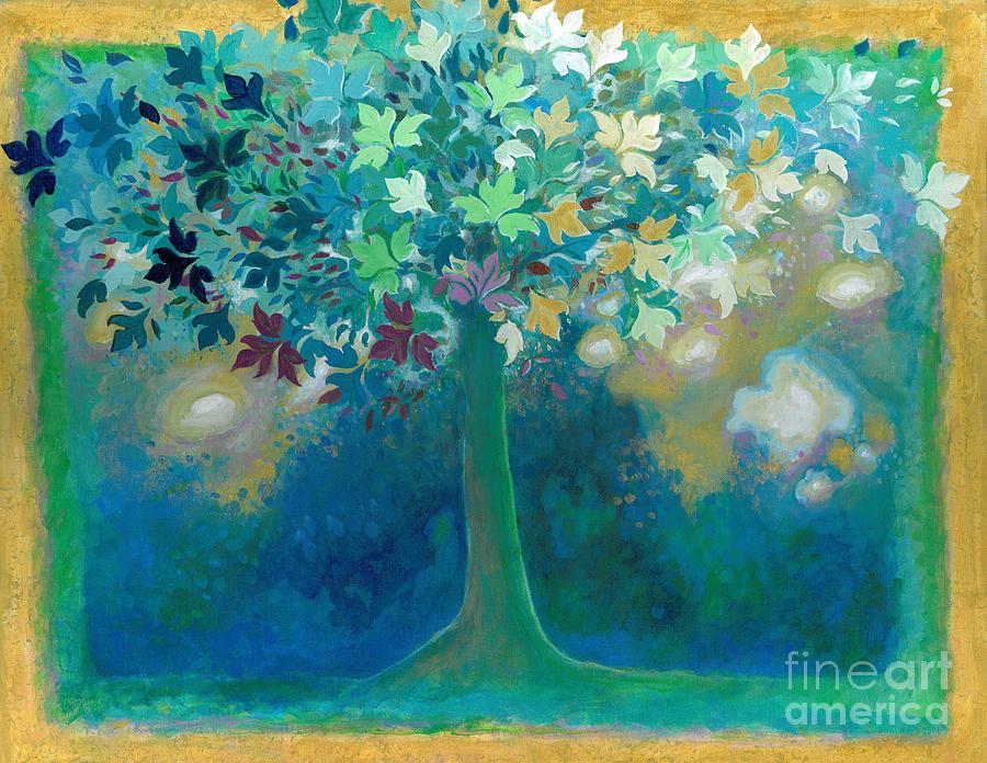 Nature Painting - The Mantra Tree by Arathi Ma
