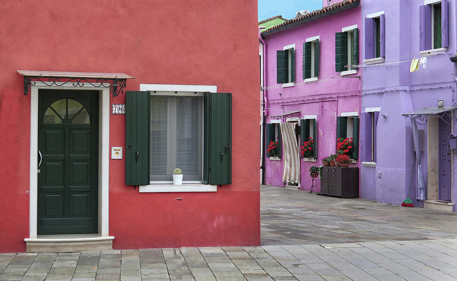 The Many Colors of Burano Photograph by Dave Mills