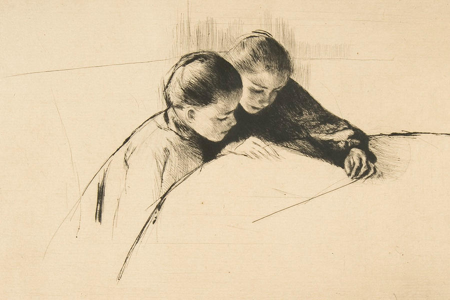 The Map Relief by Mary Cassatt
