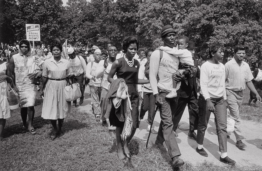 The March on Washington  Freedom Walkers Photograph by Nat Herz