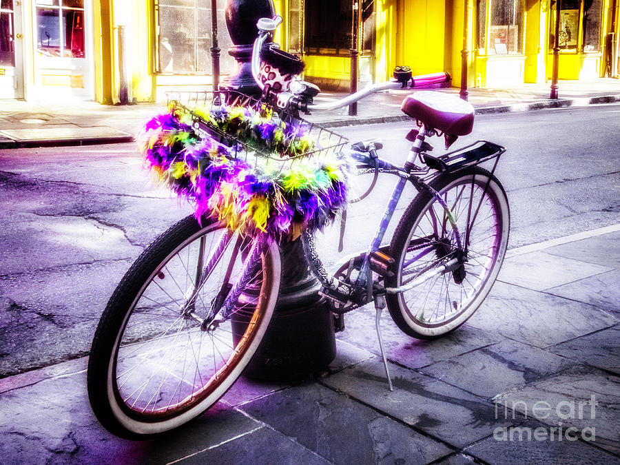 The Mardi Gras Bike Photograph by Frances Ann Hattier