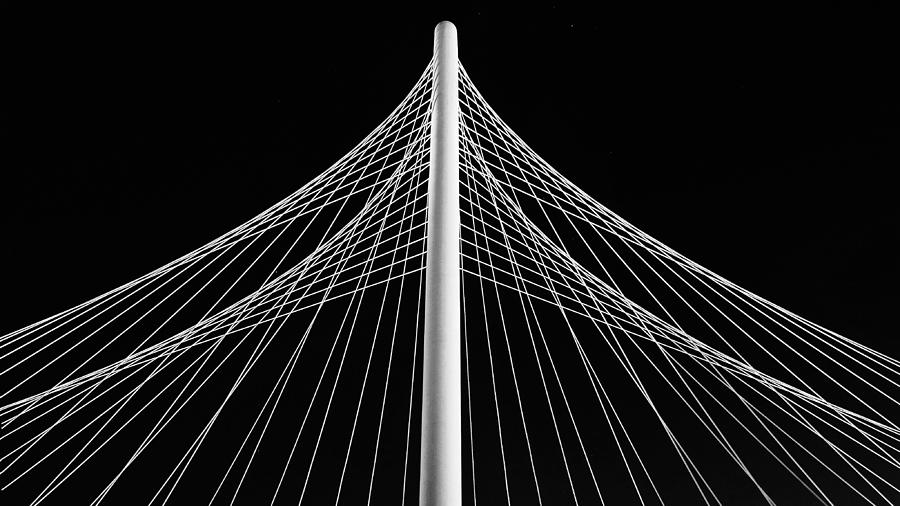 The Margaret Hunt Hill Bridge in Dallas Photograph by Robert Bellomy