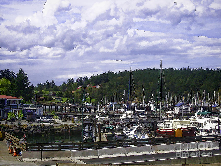 The Marina At Friday Harbor Photograph by Nancy Marie Ricketts