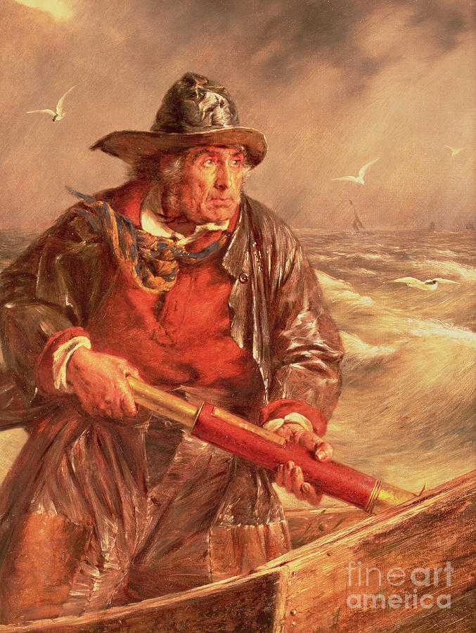 Seagull Painting - The Mariner by Erskine Nicol