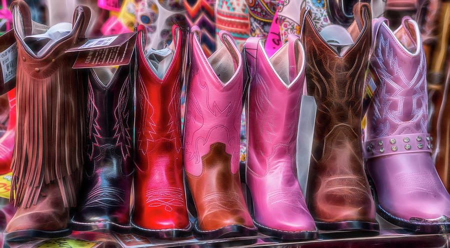 Boot Photograph - The Market - Cowboy Boots - Series 4/4 by Patti Deters