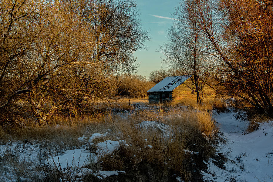 The Market Lake Shed In Snow Photograph by Yeates Photography