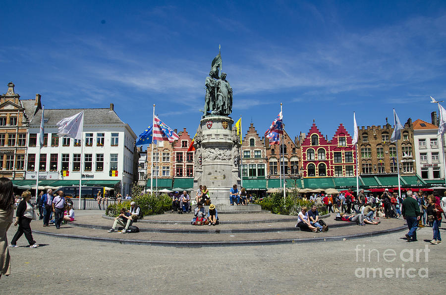 The Markt of Bruges Photograph by Pravine Chester