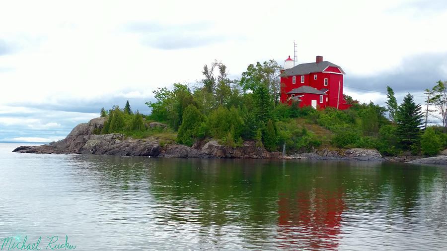 The Marquette Lighthouse Photograph by Michael Rucker