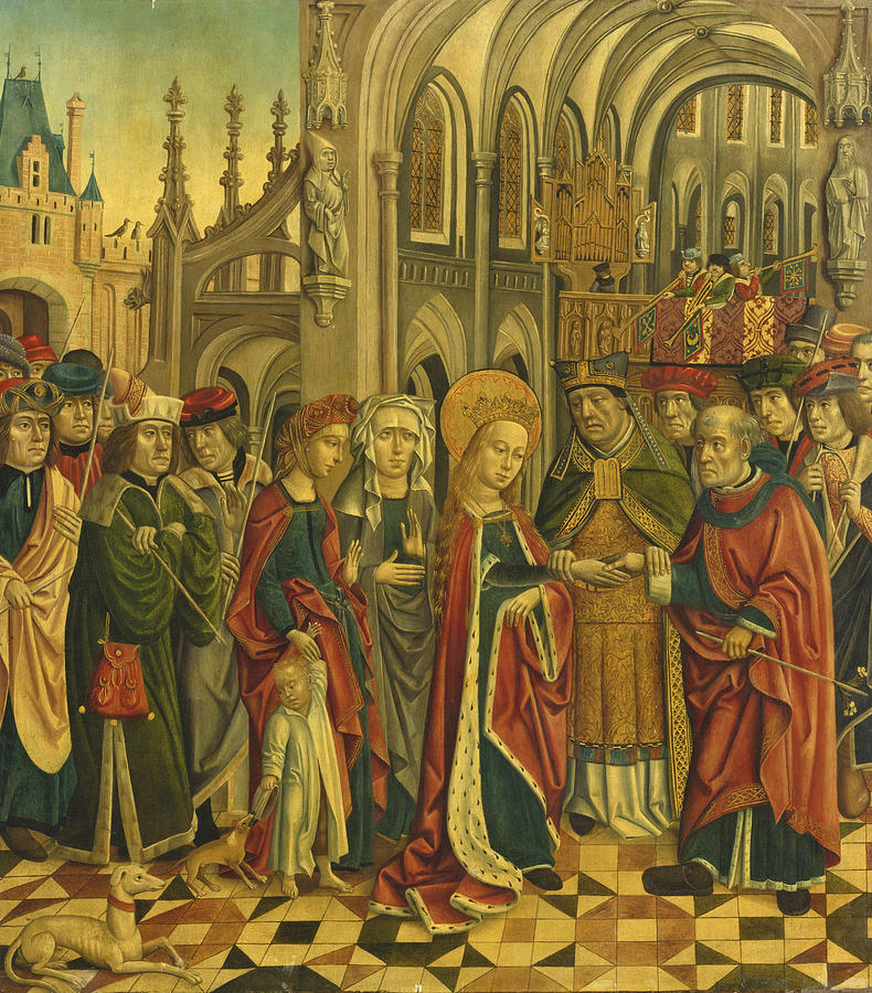 The Marriage of the Virgin Painting by North German School