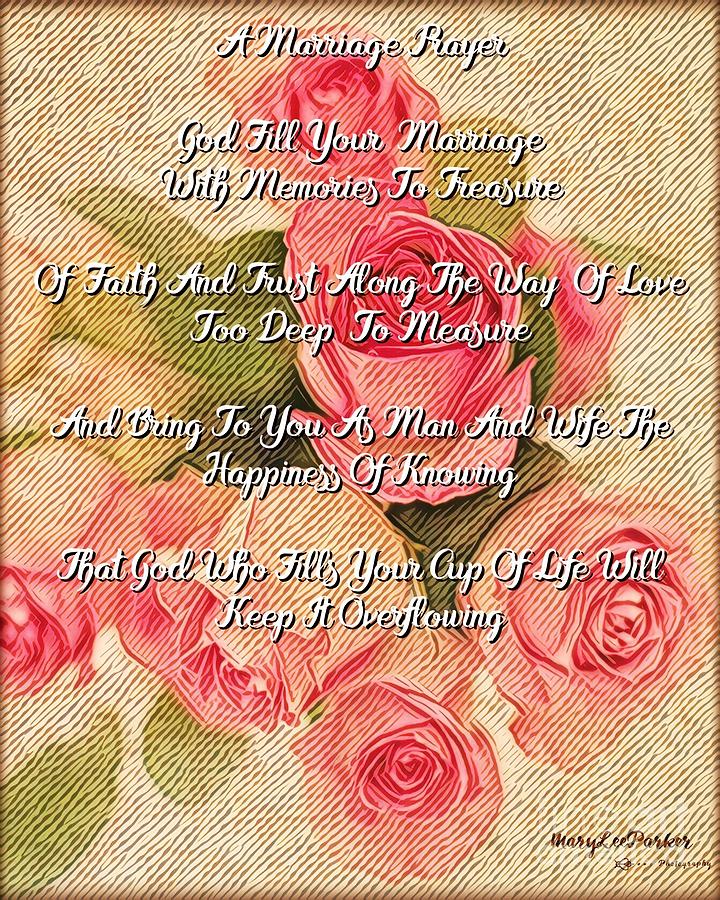 The  marriage Prayer Digital Art by MaryLee Parker