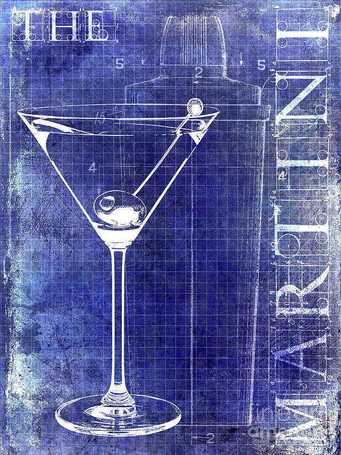The Martini Patent Blue Photograph by Jon Neidert