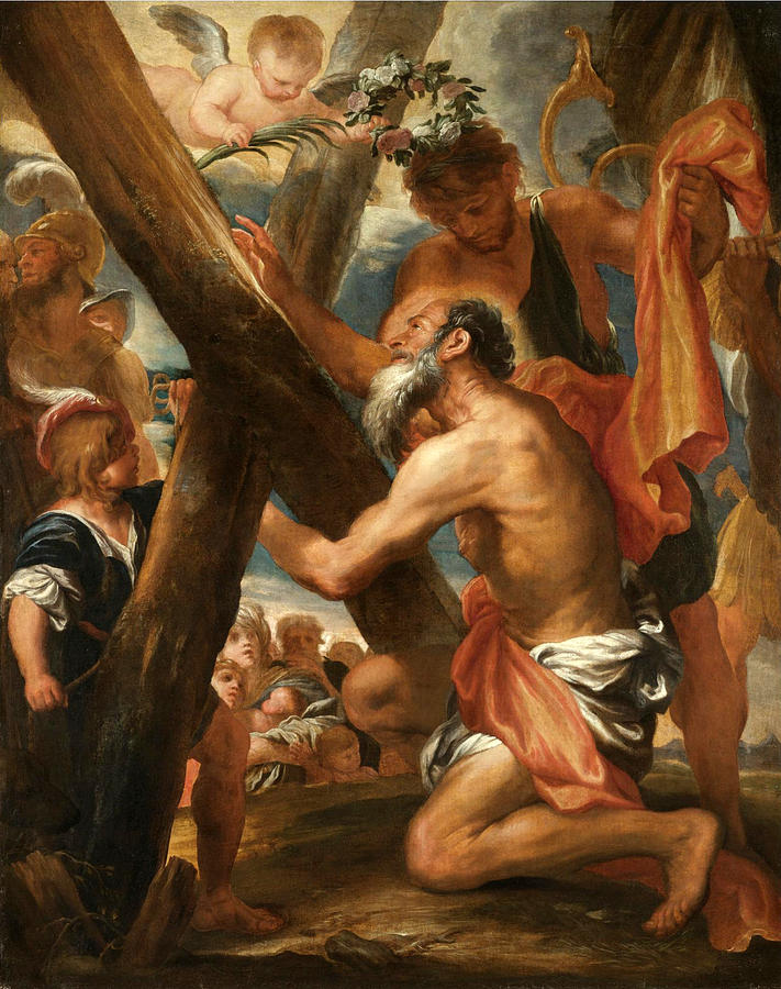 The Martyrdom of Saint Andrew Painting by Gregorio de Ferrari