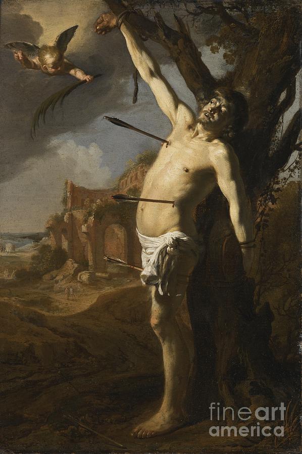Saint Sebastian Painting - The Martyrdom Of Saint Sebastian by Celestial Images
