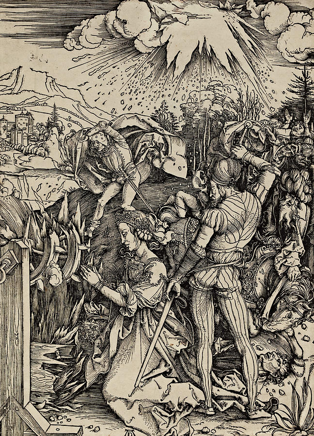 The Martyrdom of St. Catherine of Alexandria Relief by Albrecht Durer