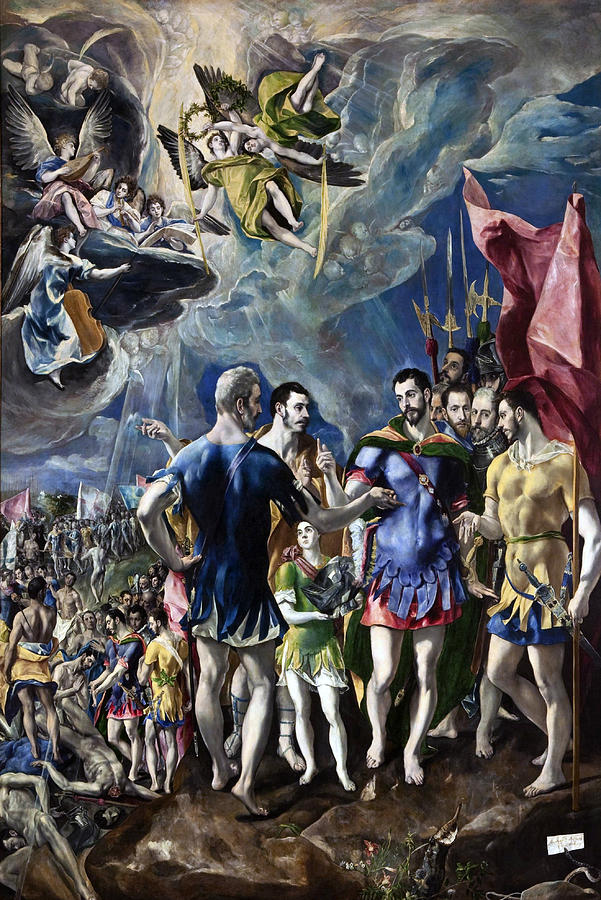 The Martyrdom of St Maurice Painting by El Greco