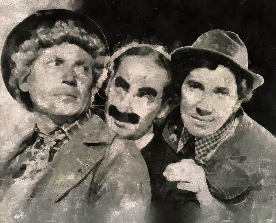 Hollywood Painting - The Marx Brothers by Esoterica Art Agency