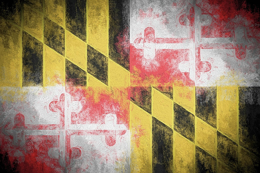 The Maryland Flag Digital Art by JC Findley