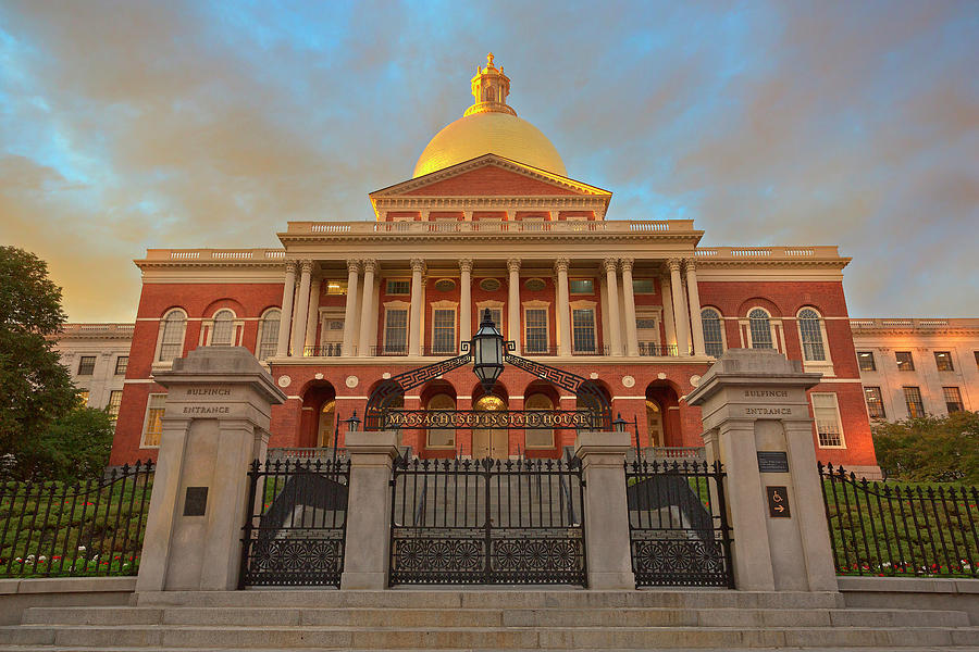 The Massachusetts State House Photograph by Brian Knott Photography