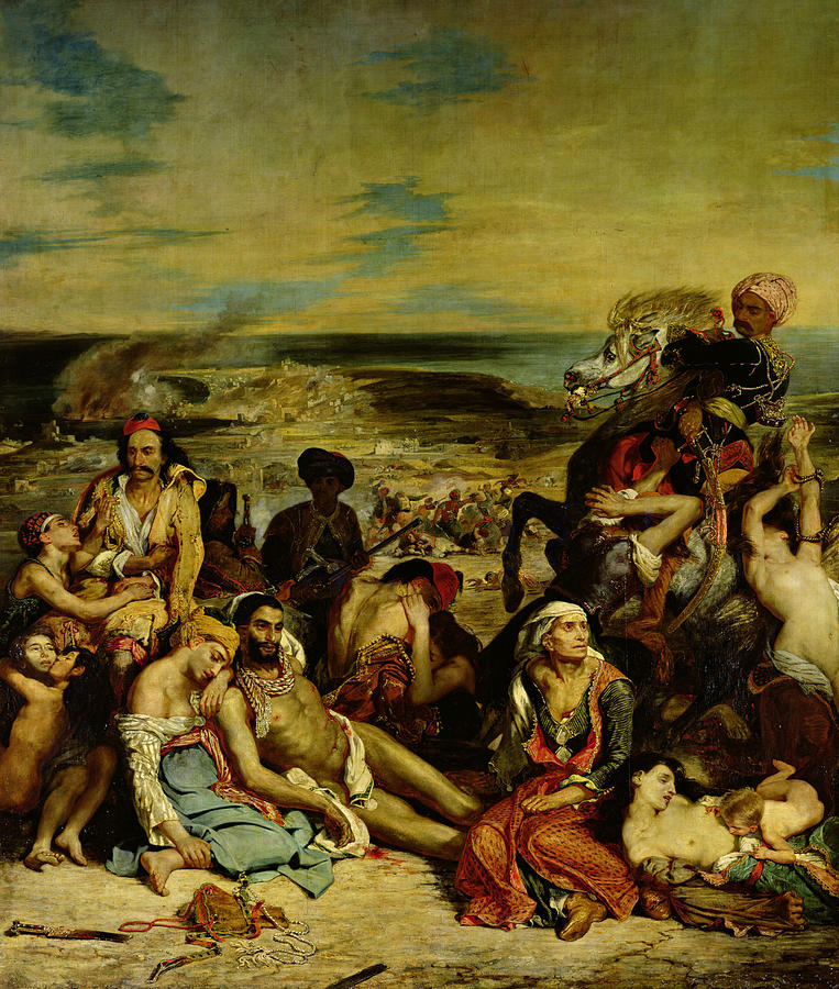 The Massacre at Chios Painting by Eugene Delacroix