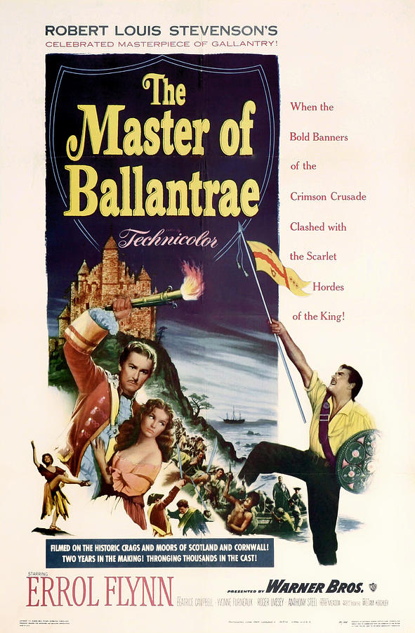 Errol Flynn Mixed Media - The Master of the Ballantrae 1953 by Mountain Dreams