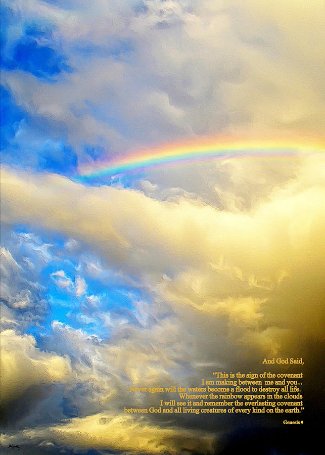 Genesis Photograph - The Meaning Of The Rainbow by Glenn McCarthy Art and Photography