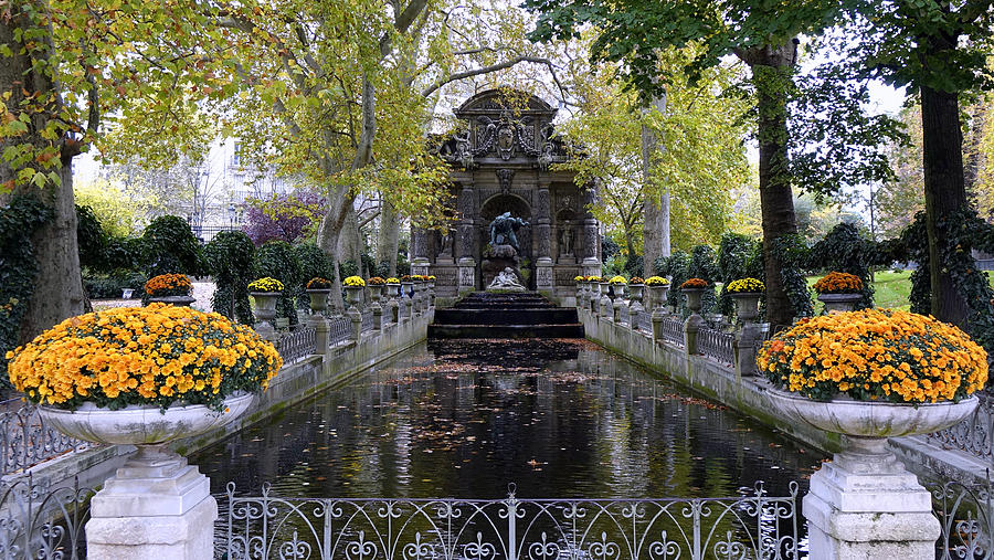 The Medici Fountain At The Jardin du Luxembourg in Paris France. Photograph by Rick Rosenshein