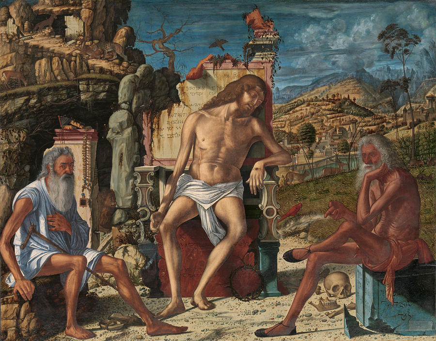 Vittore Carpaccio Painting - The Meditation on the Passion by Vittore Carpaccio