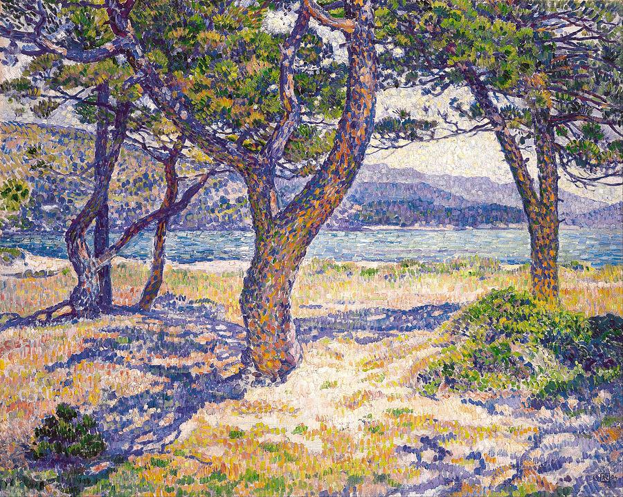 The Mediterranean at Le Lavandou by Theo Van Rysselberghe, 1904 Painting by Celestial Images