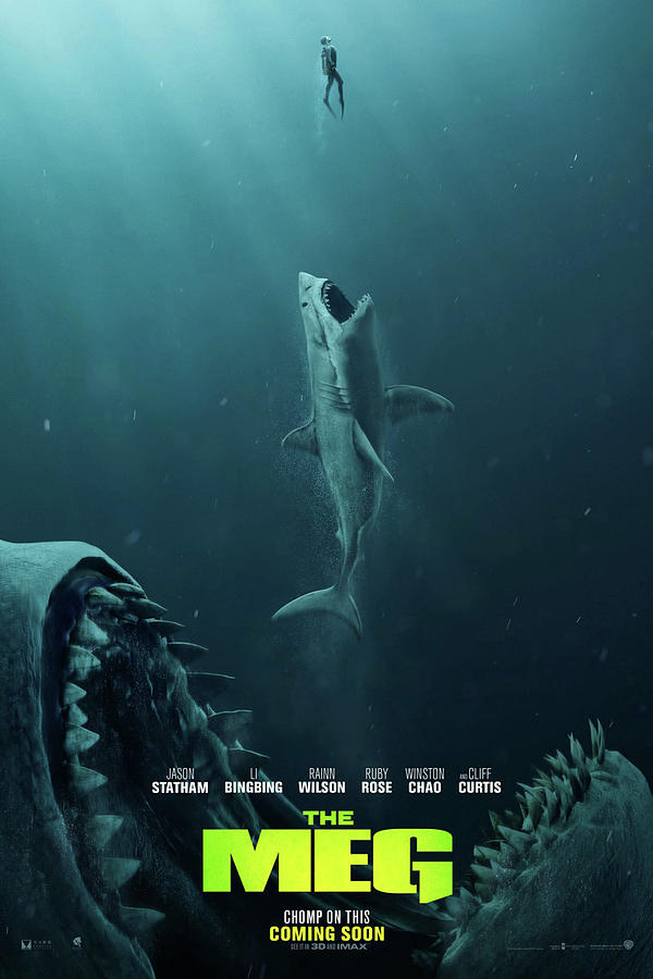 The Meg Theater Poster Mixed Media by Movie Poster Prints