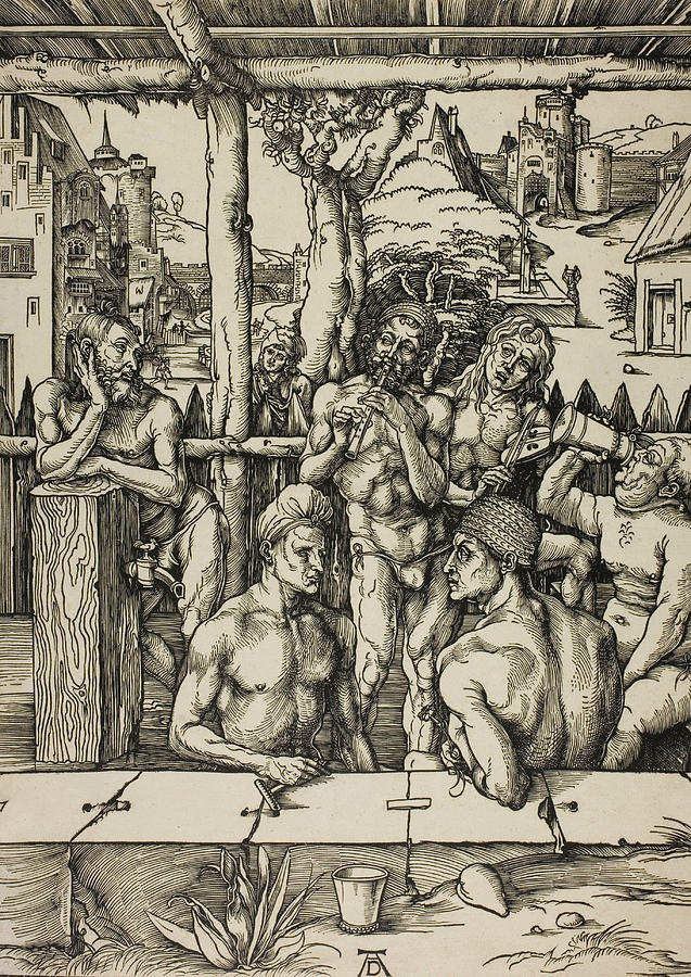 The Mens Bath Relief by Albrecht Durer