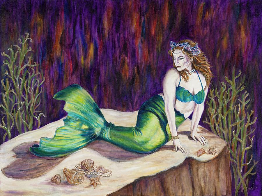 The Mermaid Painting by Bonnie Peacher