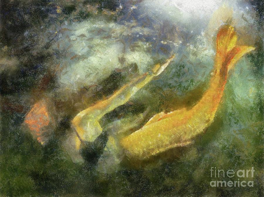 Mermaid Painting - The Mermaid by Sarah Kirk by Esoterica Art Agency