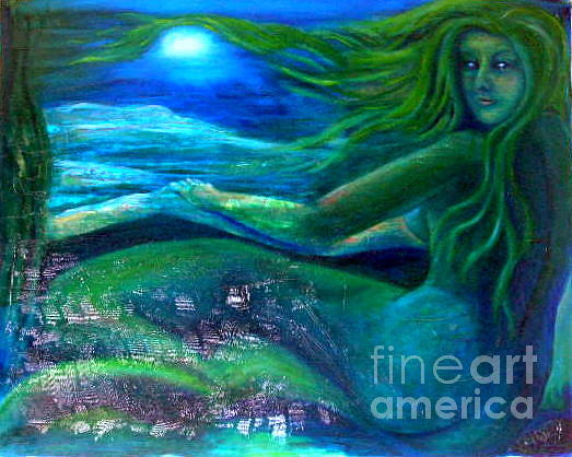The Mermaid Painting by Kristen Kennedy