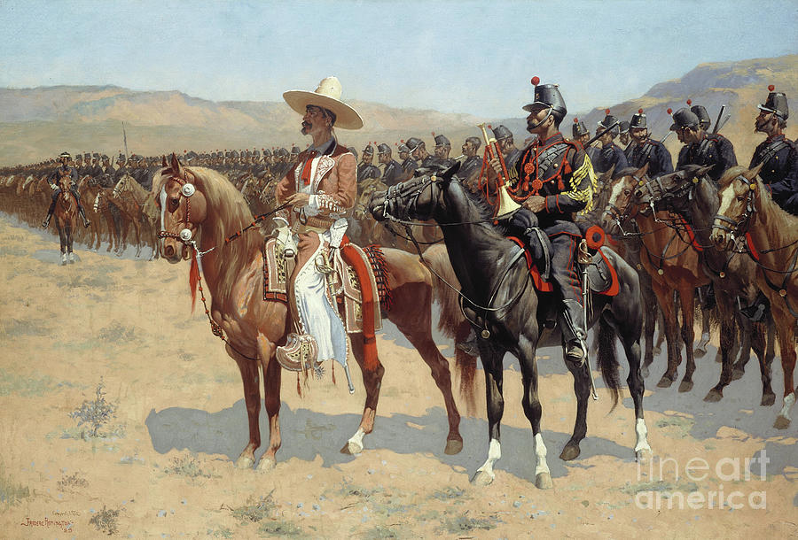 The Mexican Major, 1889 by Frederic Remington Painting by Frederic Remington