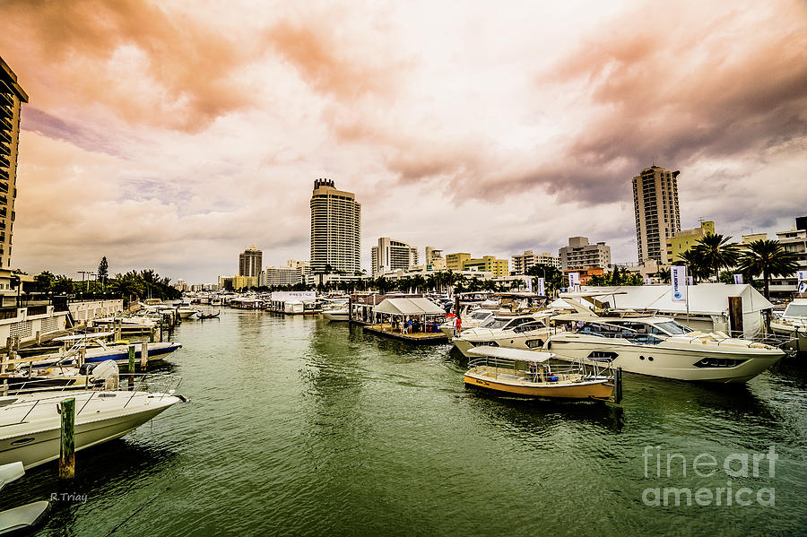 Boat Photograph - The Miami Beach Annual Boat Show by Rene Triay FineArt Photos