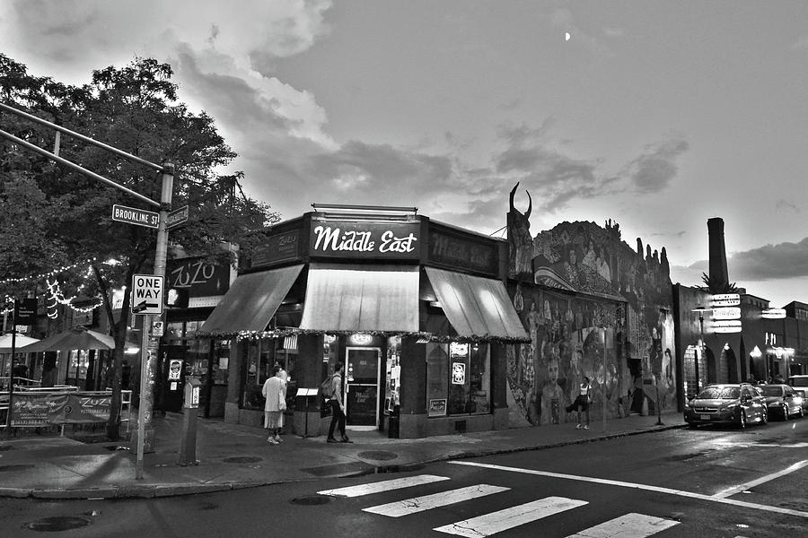 The MIddle East in Central Square Cambridge MA Black and White Photograph by Toby McGuire