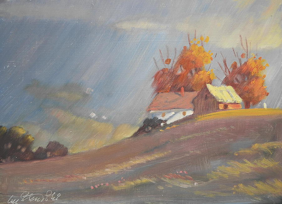 The Middle Farm 2 Painting by Len Stomski