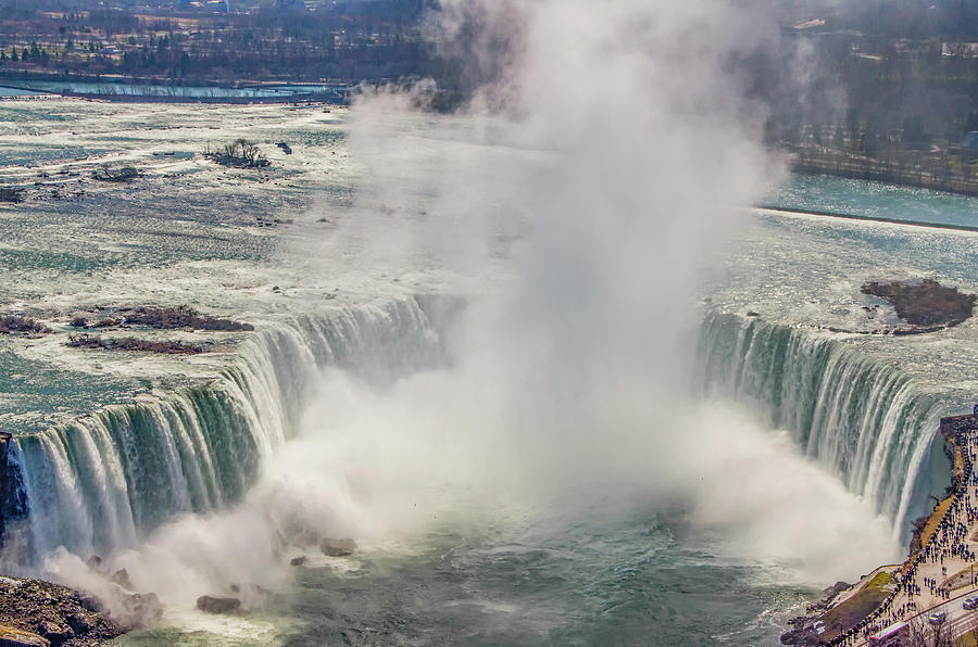 The Mighty Niagara Falls Photograph by Bill Cannon
