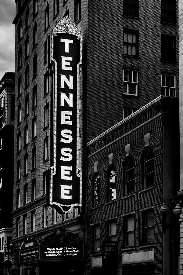 The Mighty Tennessee Black and White Photograph by Sharon Popek