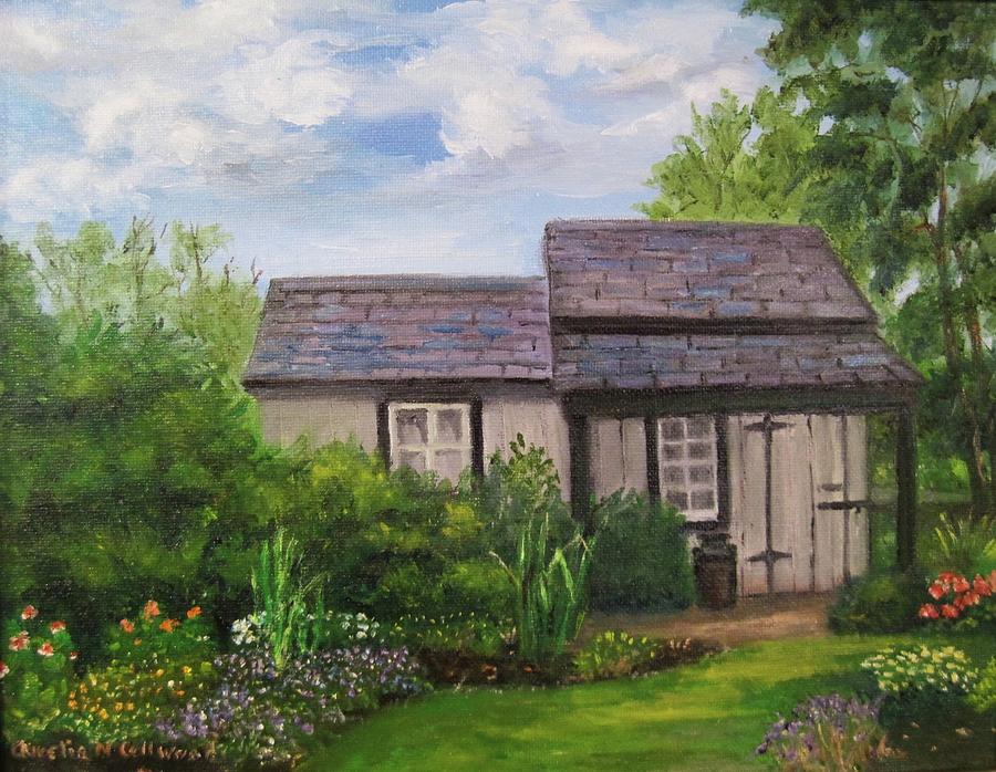 The Milk House Painting by Aurelia Nieves-Callwood
