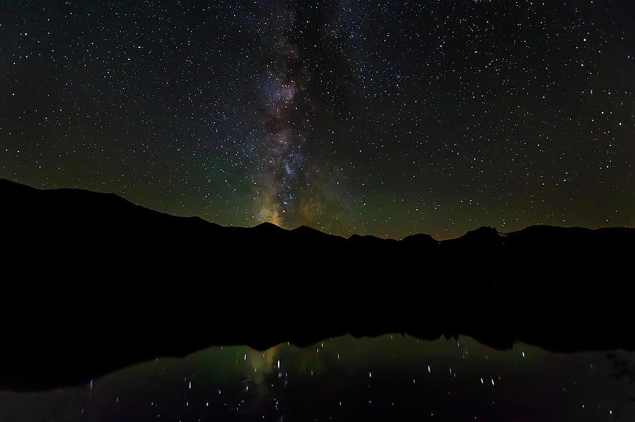The Milky Way at Sprague Lake Photograph by Tim Stanley