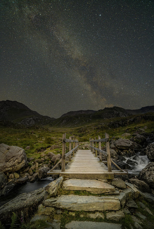 The Milky Way over Snowdonia, North Wales Photograph by Andy Astbury