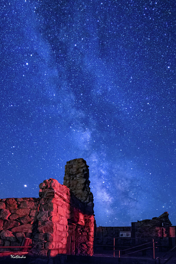 The Milky Way Over the Crest House Photograph by Tim Kathka
