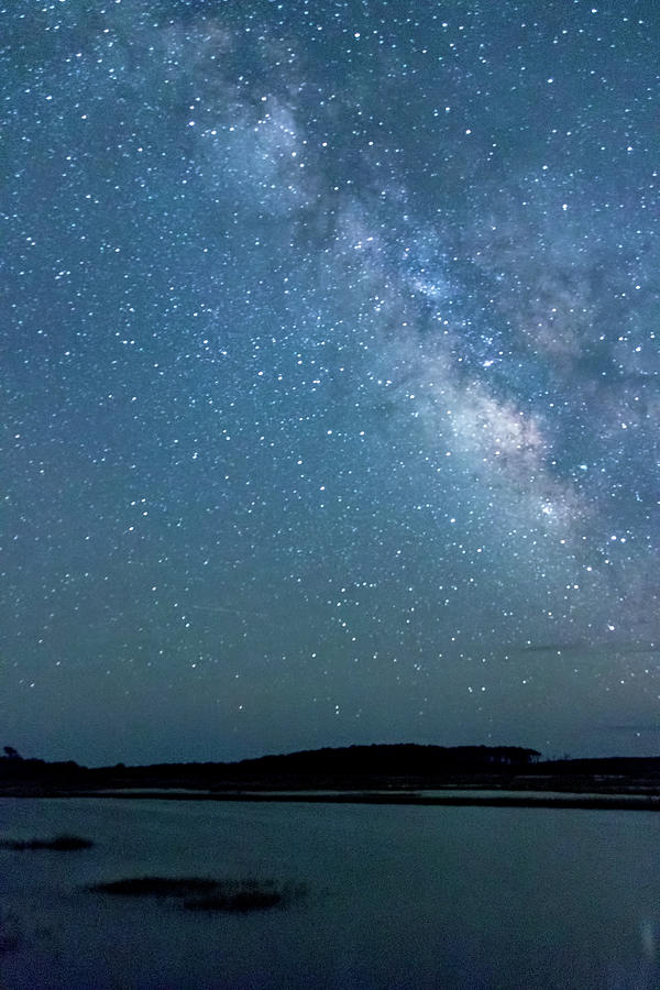 The Milky Way over the Water Photograph by Carol Ward - Pixels