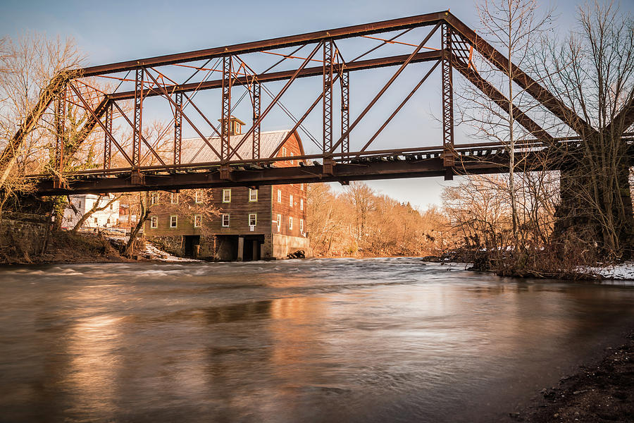 The Mill and Bridge Photograph by Kristopher Schoenleber